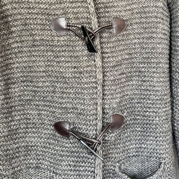 Marv Made in Italy Wool Alpaca Blend Hooded Cardigan Toggle Sweater - Size: Smal - Picture 5 of 7